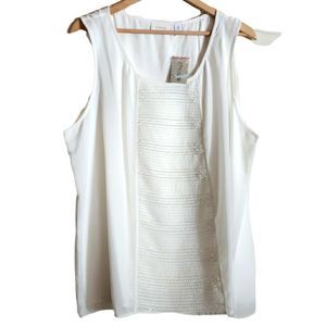 Hand beaded Gorgeous Chico's tank top.